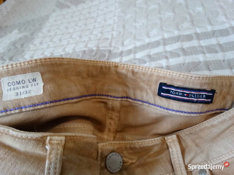 Spodnie Tommy Hilfiger Jegginsy o Prostym Kroju