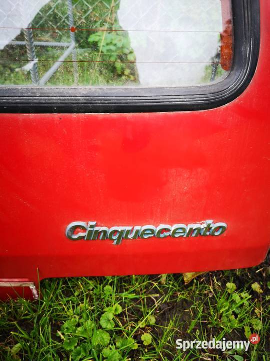 Fiat Cinqueczentotylna klapa1995r Rok produkcji 1995 Gdańsk