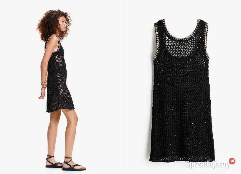 sukienka o wyglądzie szydełkowej robótki hm xs Toruń