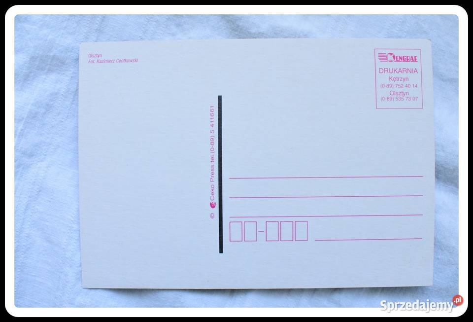 Pocztówki kartki pocztowe Olsztyn rocznicowa mazowieckie Płock sprzedam