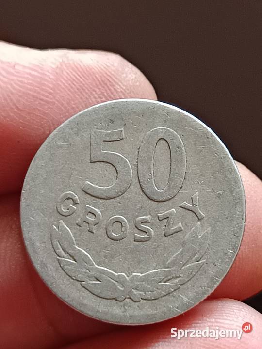 Sprzedam monete lekka skretka 50 groszy 1957 Chełm