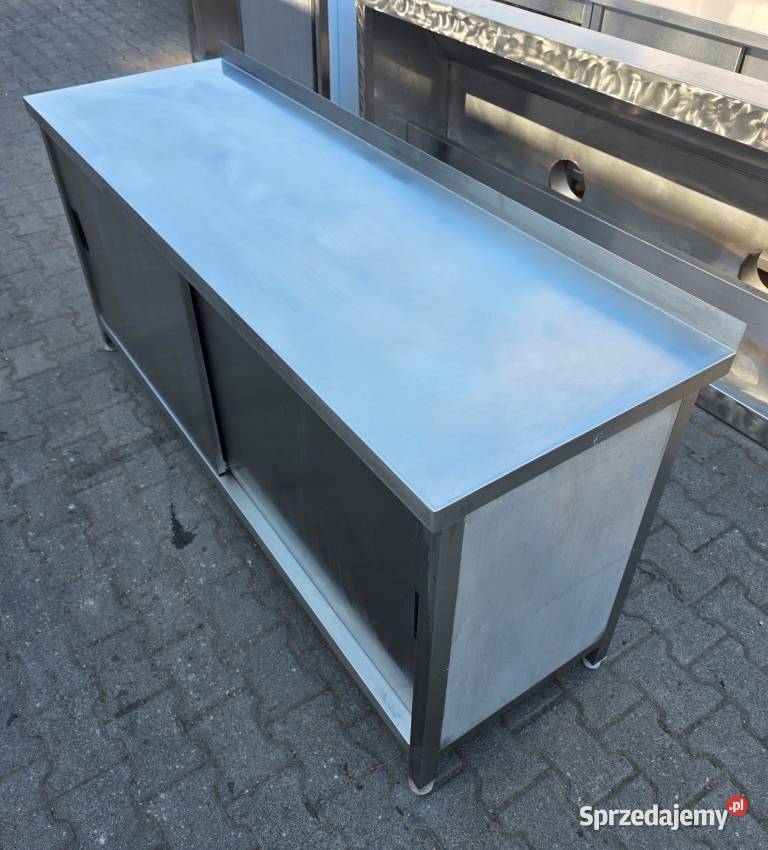 Stół Gastro Z Szafką Drzwi Suwane 1856085 M1528