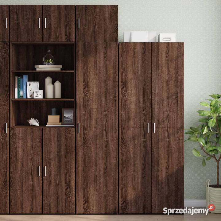 Wąska szafka brązowy dąb 45x425x225 WM3281293 Warszawa