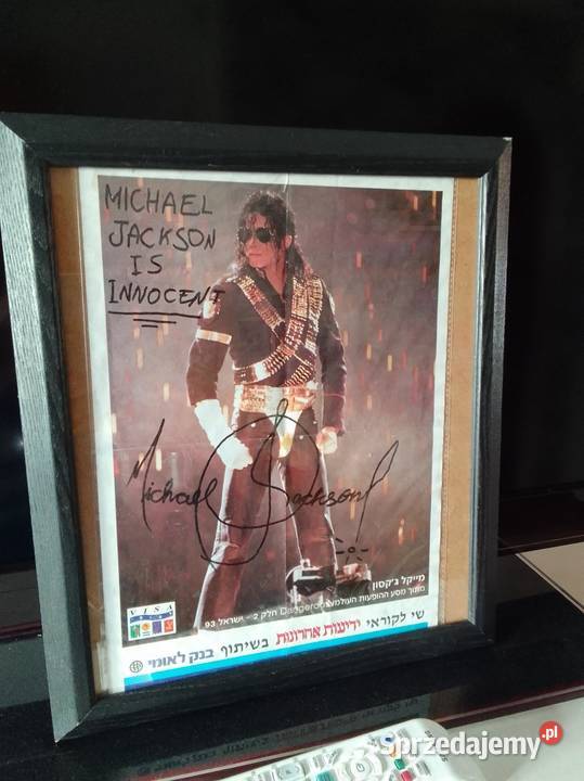 Sprzedam plakat z autografem Michaela Jacksona Bytom sprzedam