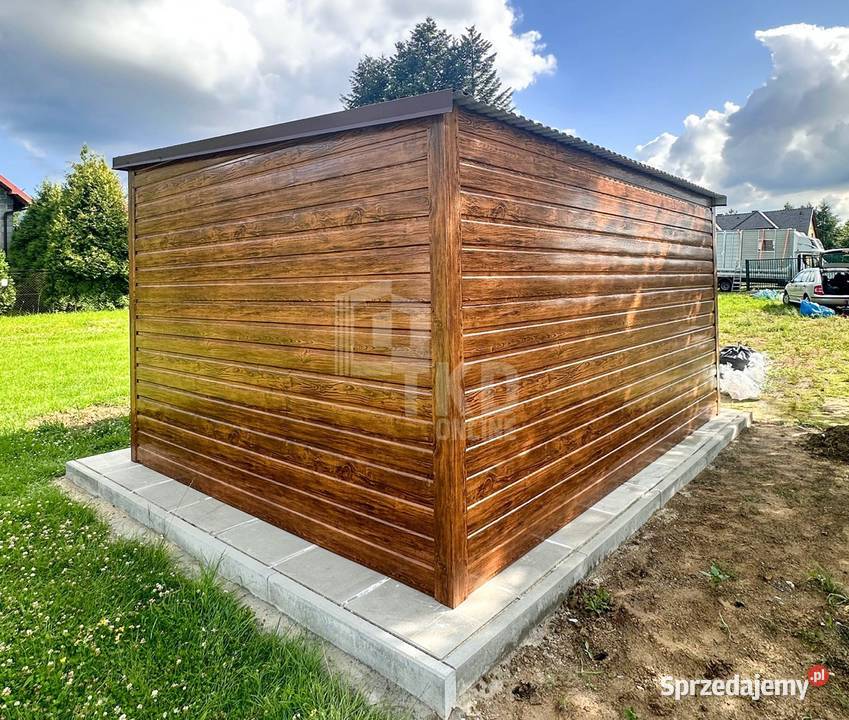 Schowek domek 4x25m drzwi okno drewnopodobny Wisła sprzedam