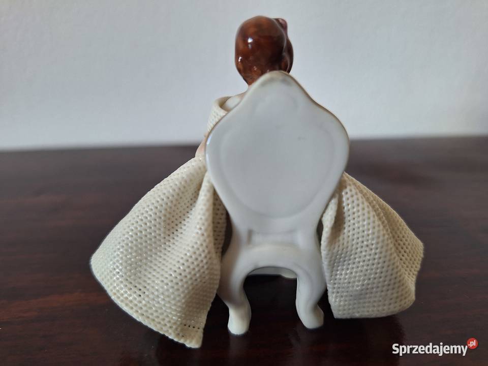 Unikatowa figurka porcelanowa Dresden Koronkowa Gdańsk