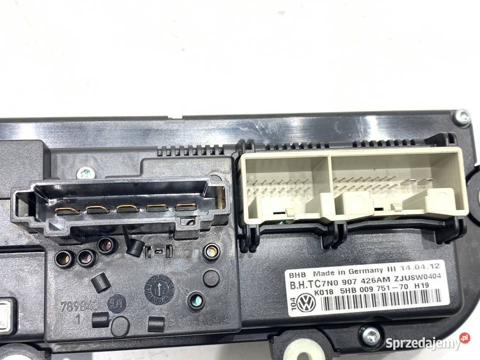 PANEL STEROWANIA NAWIEWU VW GOLF VI 7N0907426AM