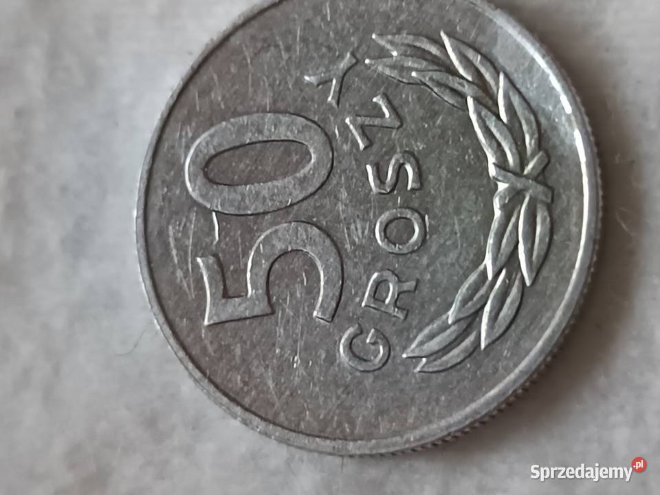Sprzedam monete 50 groszy 1985 skretka zle bity Chełm sprzedam