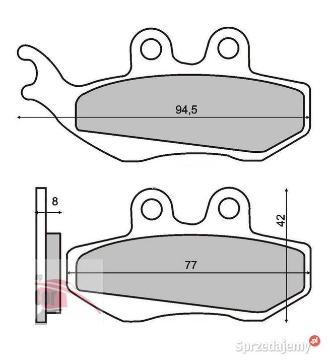 KLOCKI HAMULCOWE FT 3017 Brenta XT125 TZR50 Szczerbice