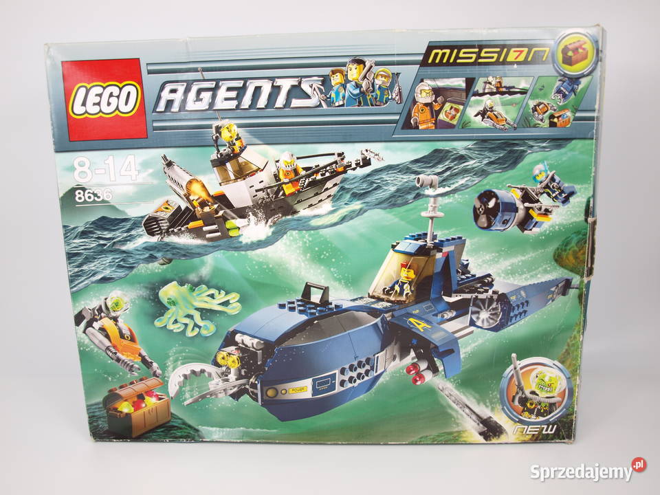 Zestaw LEGO Agents 8636 Mission 7 Deep Sea Quest mazowieckie Warszawa sprzedam