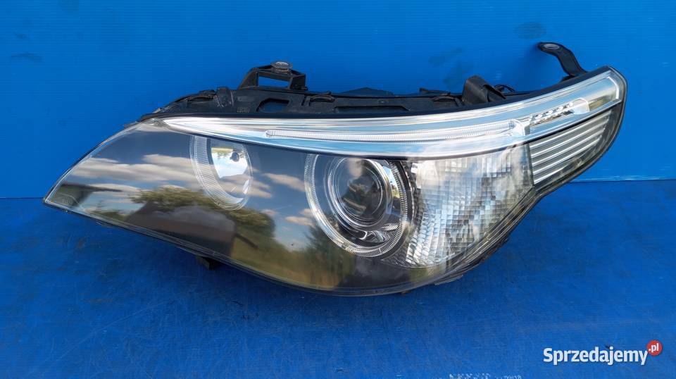 LAMPA LEWY PRZÓD EU XENON BMW 5 E60 E61 Oświetlenie Nowy Tomyśl