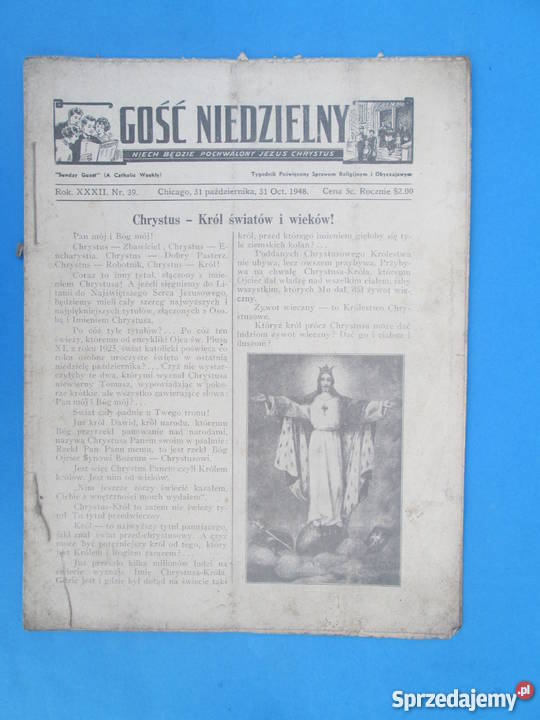 9 Gość Niedzielny Wydania 1948 Bezpłatna wysyłka Skierbieszów