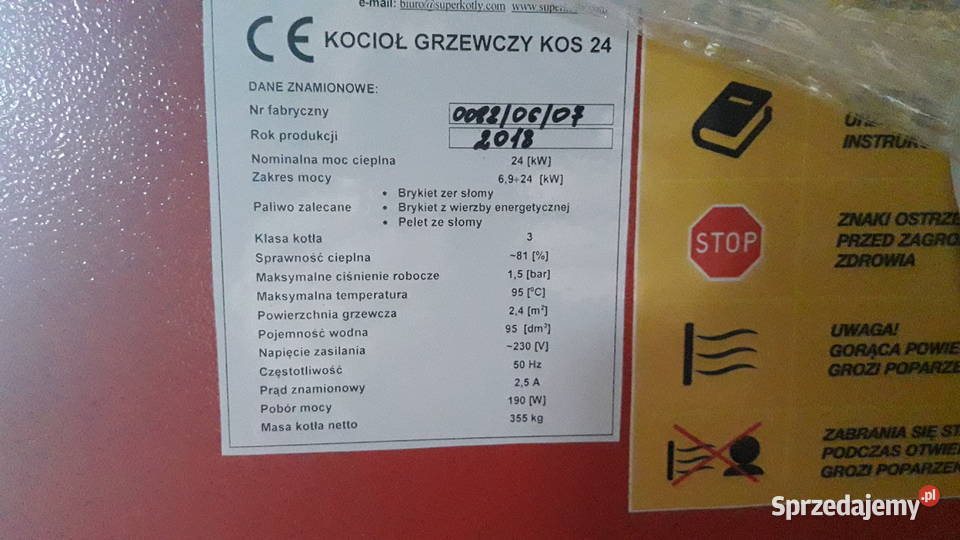 Sprzedam piec kocioł CO 24 KW podlaskie Pęchratka Polska