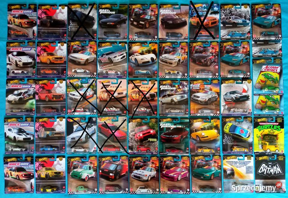Hot Wheels Premium 4 sztuki Toyota SupraAcuraVan Samochody i pojazdy Sosnowiec