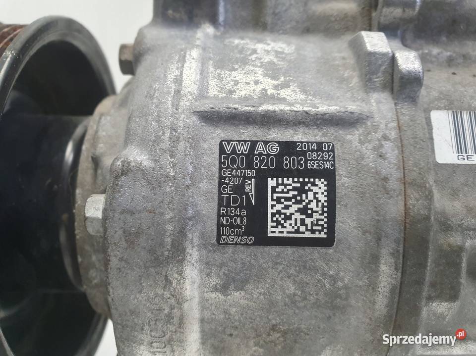 SPRĘŻARKA KLIMATYZACJI VW Golf VII 14 TSI pompa Chełm