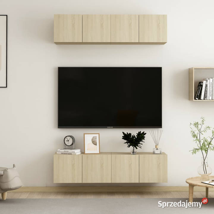 Szafki telewizyjne 4 dąb sonoma 60x30x30 płyta mazowieckie Warszawa