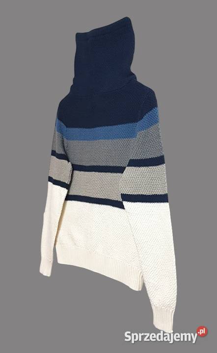 Damski bawełniany swetergolf w paski z długim małopolskie Chrzanów