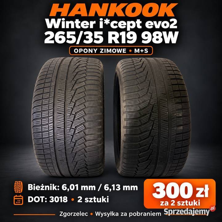 2 x Hankook Winter icept evo2 26535 R19 98W 2 Samochodowe Zgorzelec