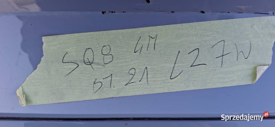 AUDI Q8 SLINE SQ8 ZDERZAK TYŁ TYLNY DOKŁADKA PDC osobowe Kargowa