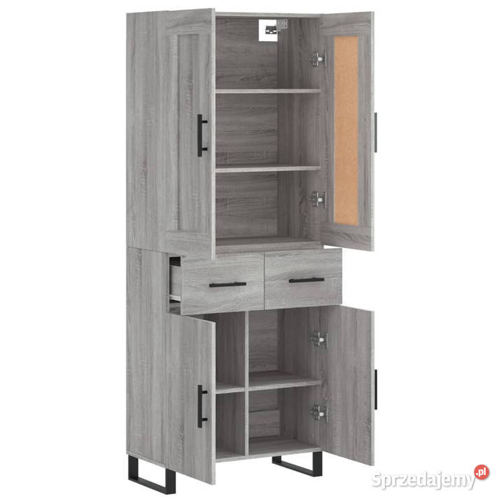 Witrynka szary dąb sonoma 695x34x180 materiał mazowieckie Warszawa sprzedam