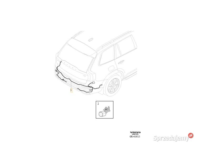 VOLVO wiazka przewodow zderzak tylny 32389466 OE Bielany Wrocławskie