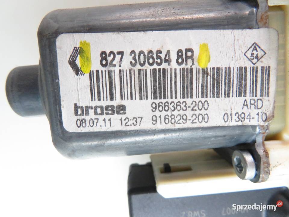 PODNOŚNIK SZYBY PRAWY TYLNY MEGANE III