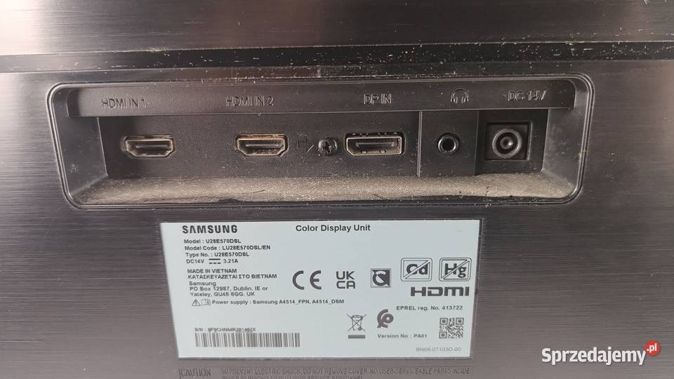 Monitor LED SAMSUNG 28 3840 x 2160px Katowice sprzedam
