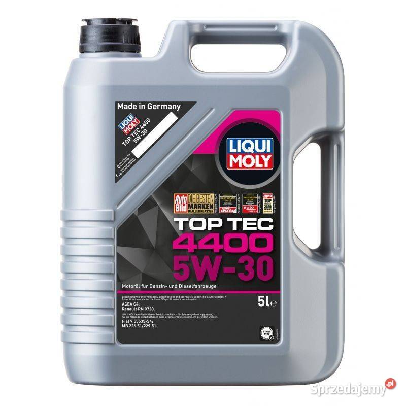 OLEJ LIQUI MOLY TOP TEC 4400 5W30 5L ACEA C408 osobowe Kraków sprzedam