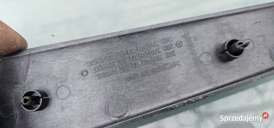 Listwa drzwi dekor carbon mercedes w202 wielkopolskie Zbąszyń