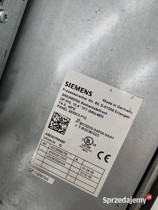 Siemens 6FC52030AF000AA1 6FC52100DF312AA0 mazowieckie sprzedam