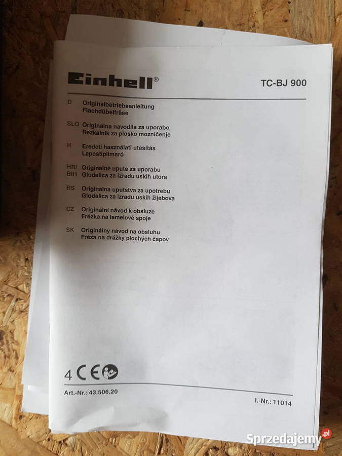 Frezarka nutowa lamelownica Einhell 960 Wat wielkopolskie Głogowa sprzedam