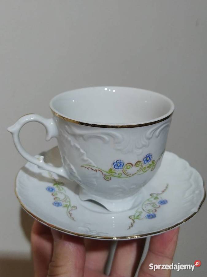 Ćmielów filiżanki podstawki stara porcelana Kraków