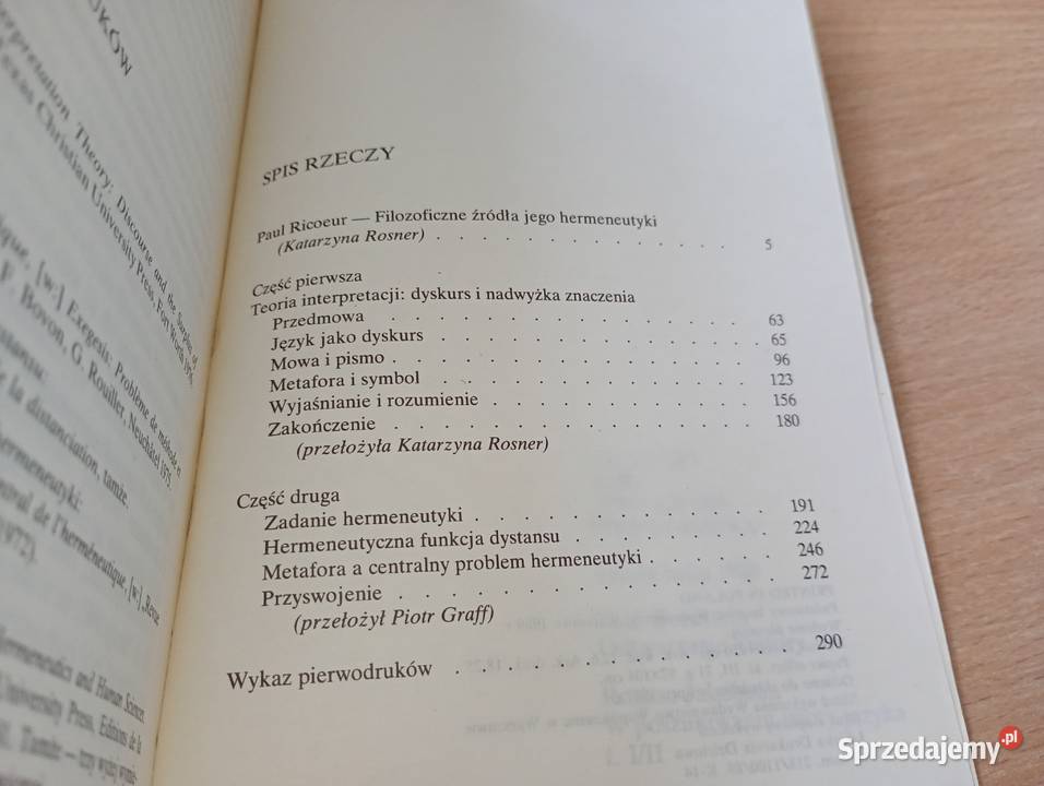Język tekst interpretacja wybór pism Paul miękka Gdańsk sprzedam