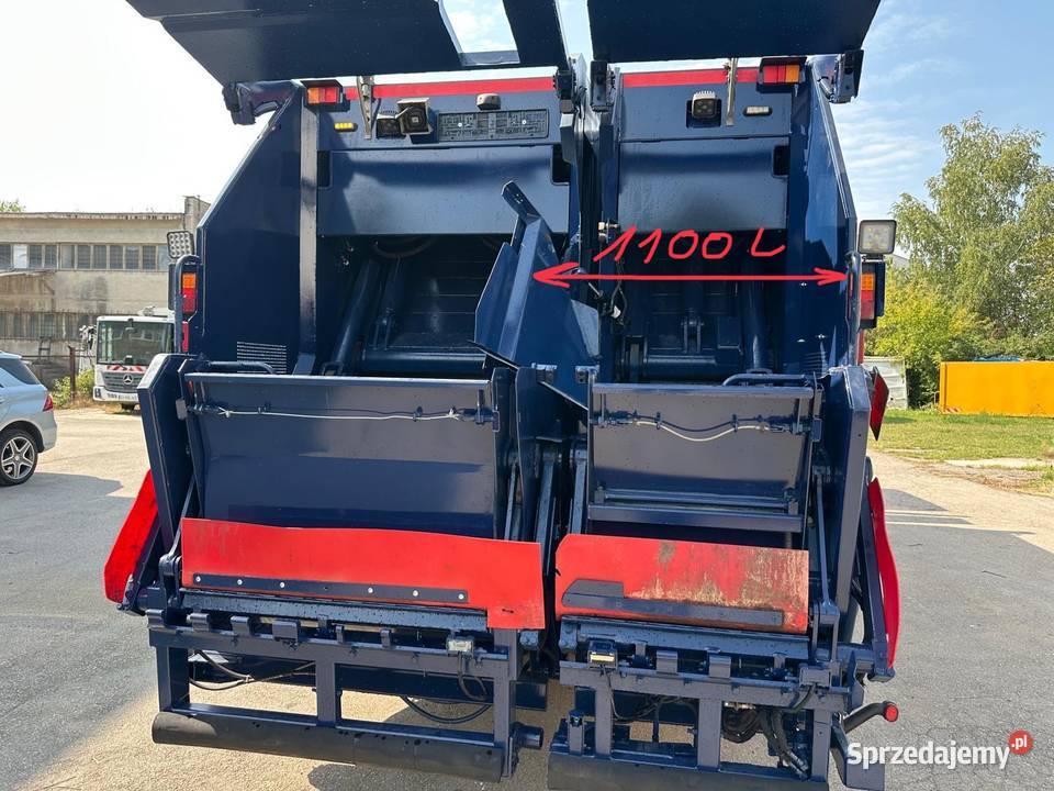 Mercedes Econic 2630 śmieciarka 2018 dwie KOMORY