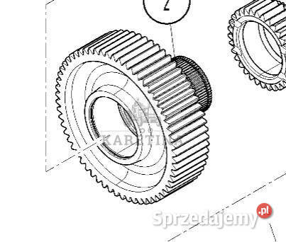 Massey Ferguson 7516 Koło Zębate Tryb Zębatka Pozostałe Rolnictwo Jastrzębniki