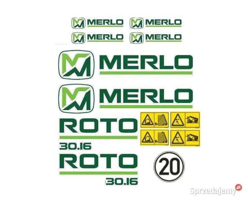 Naklejki oklejenie naklejka MERLO ROTO 3016 mazowieckie Janików