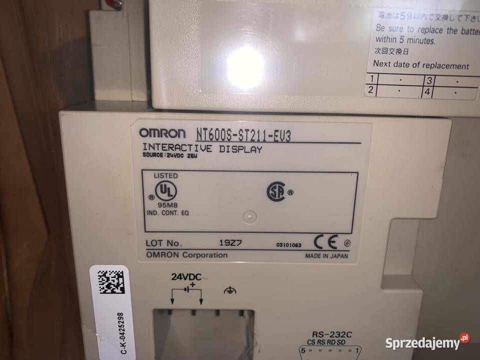 Omron NT600SST211EV3 HMI Panel sprzedam
