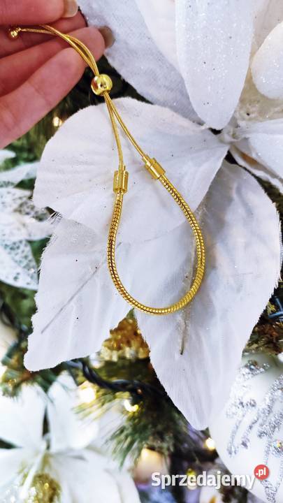 Bransoletka ZŁOTA modułowa regulowana charmsy mazowieckie Warszawa