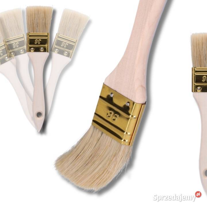 Pędzel Płaski 36mm Do Lakieru Farby Drewna Gdów