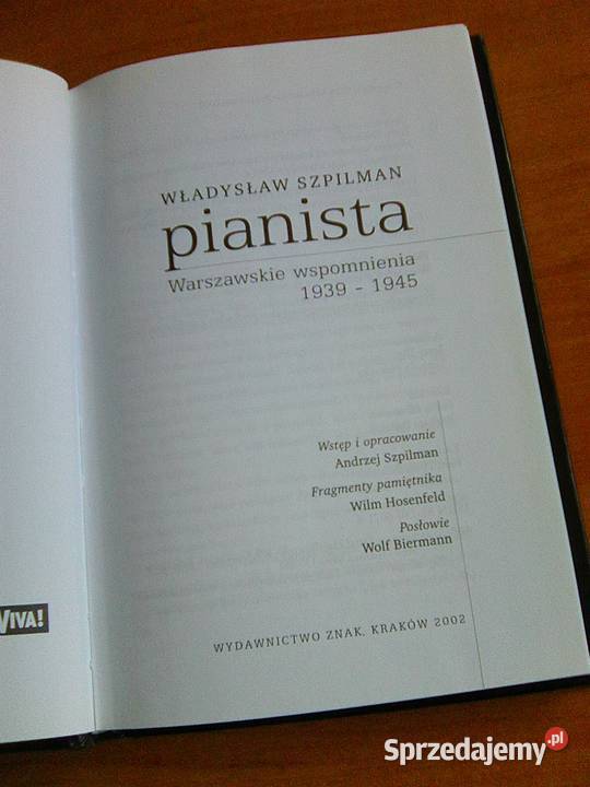 Pianista Władysław Szpilman twarda Warszawa