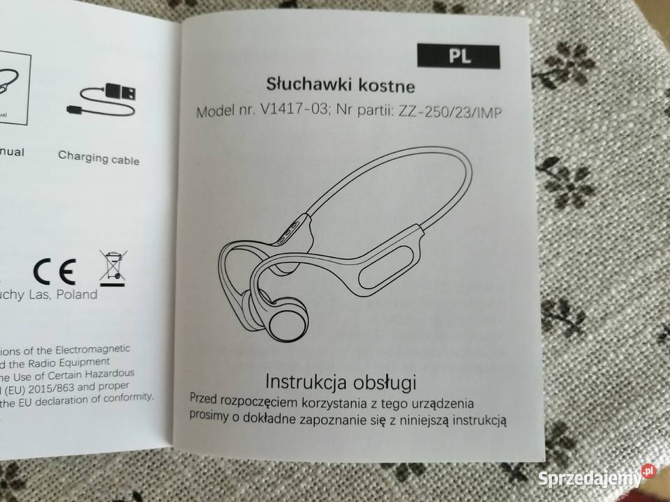 SŁUCHAWKI KOSTNE BT Elektronika mazowieckie Warszawa sprzedam