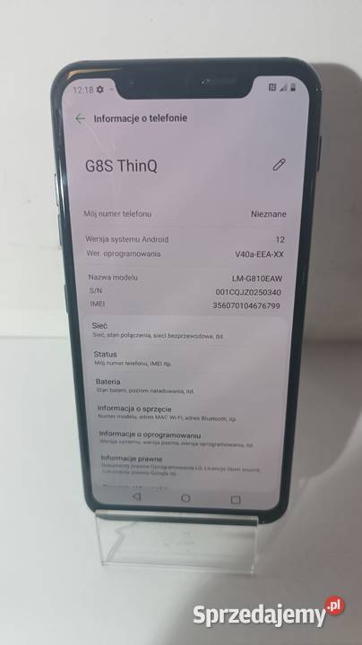 Smartfon LG G8 ThinQ 6128GB Katowice sprzedam