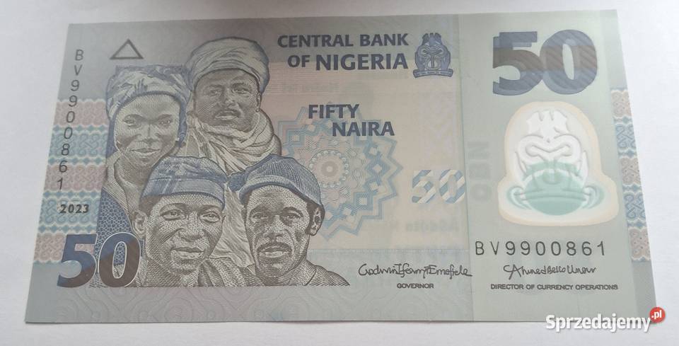 NIGERIA50 NAIRA2023 rPOLIMER ŁADNY Legionowo