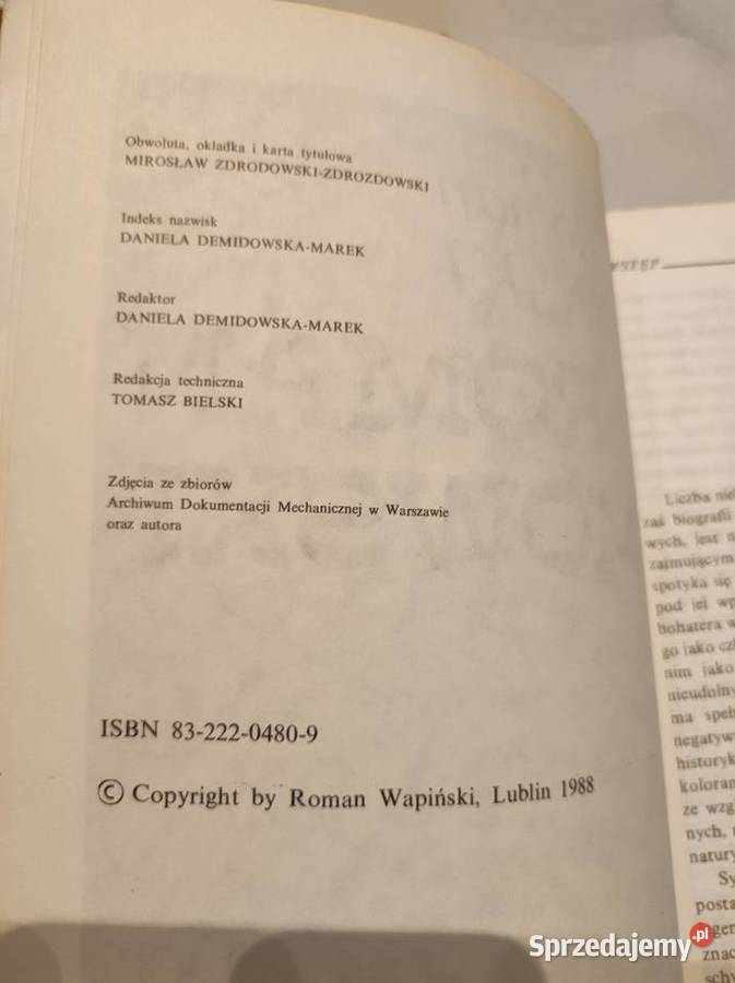 Roman Dmowski 1988 Roman Wapiński Kielce