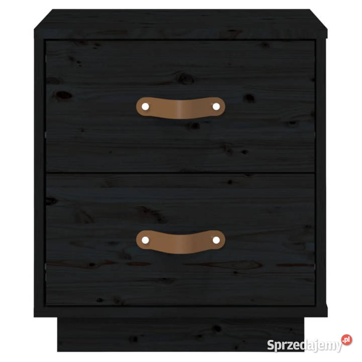 Szafka nocna czarna 40x34x45 lite drewno sosnowe Warszawa