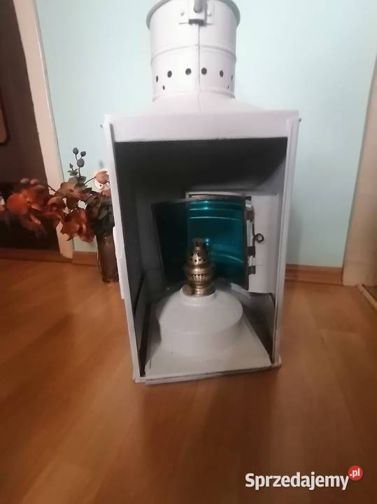 Duża Lampa okrętowa na naftę Atrt Deco z łat 50 Lampy Kraków sprzedam