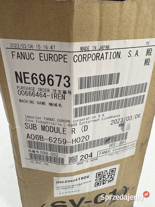 Fanuc A06B6259H020 Sub Module R Discharge PFBR Warszawa