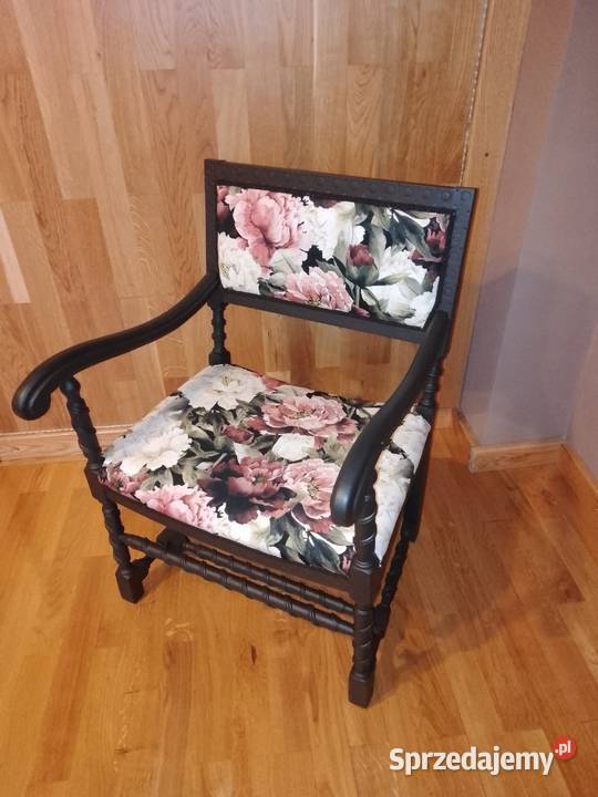 Fotel tron krzesło renowacji Stolno