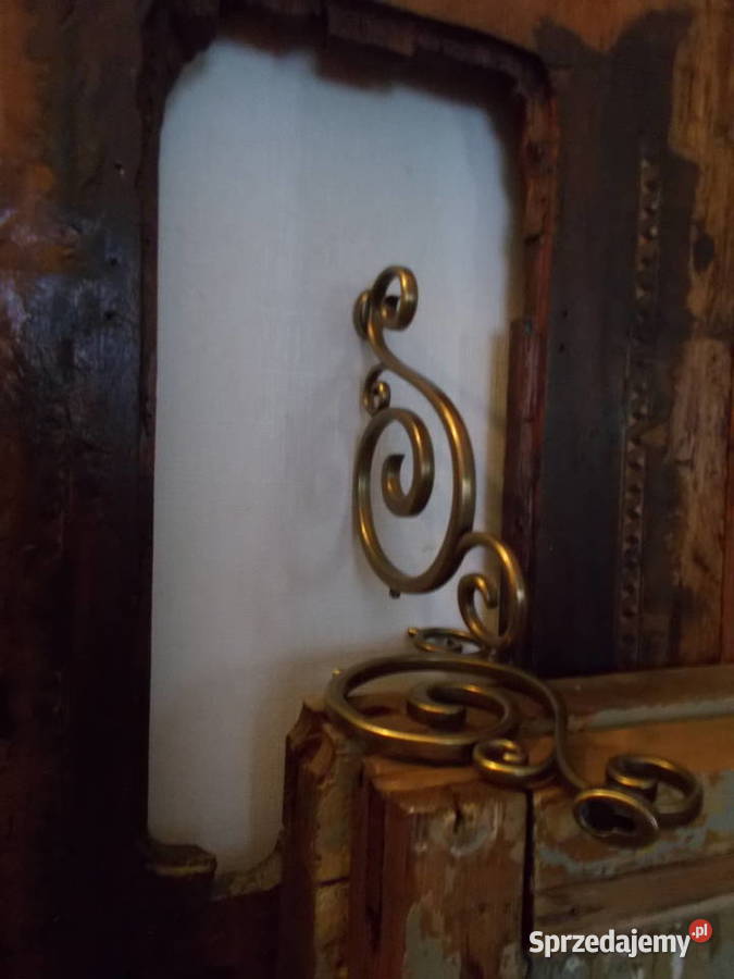 Piękna Stara Mosiądzowana Zawieszka Ozdoba Szczecin