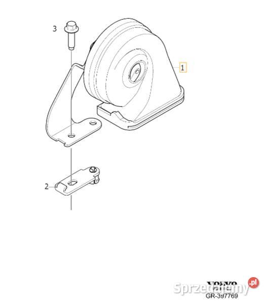 VOLVO S90 S90L V90 V90CC prawy sygnal klakson dolnośląskie Bielany Wrocławskie